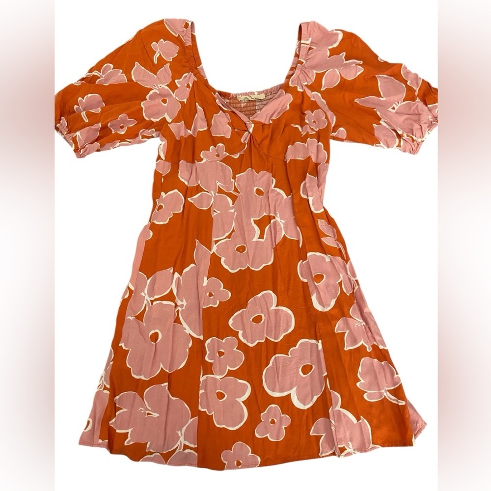 LES SEREIN PRINTED MINI DRESS